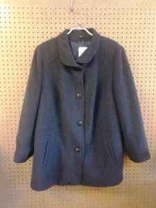 Grijze wollen jas Grijze wollen jas